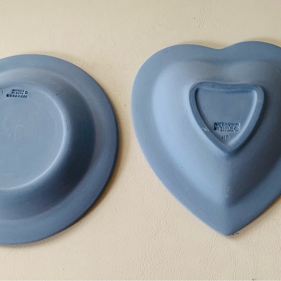 vintage wedgewood blue jasperware Plates England - Picture 5 of 15